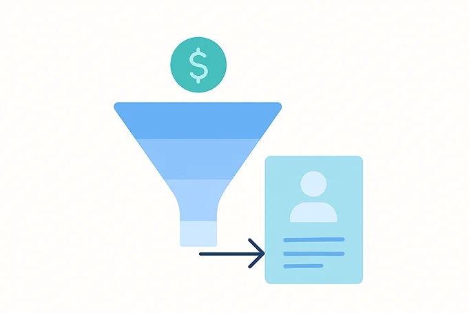 Funnel monetization illustration